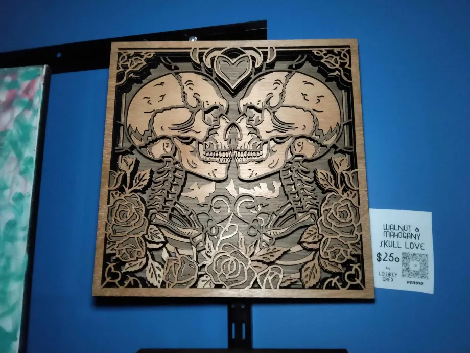 Walnut & Mahogany Skull Love 8 Layers post thumbnail image